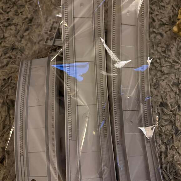 DUPLO Lot BRIDGE TRAIN TRACK Dark Grey: 2 RAMPs and 2 TOP CURVE Replacements - Picture 8 of 9